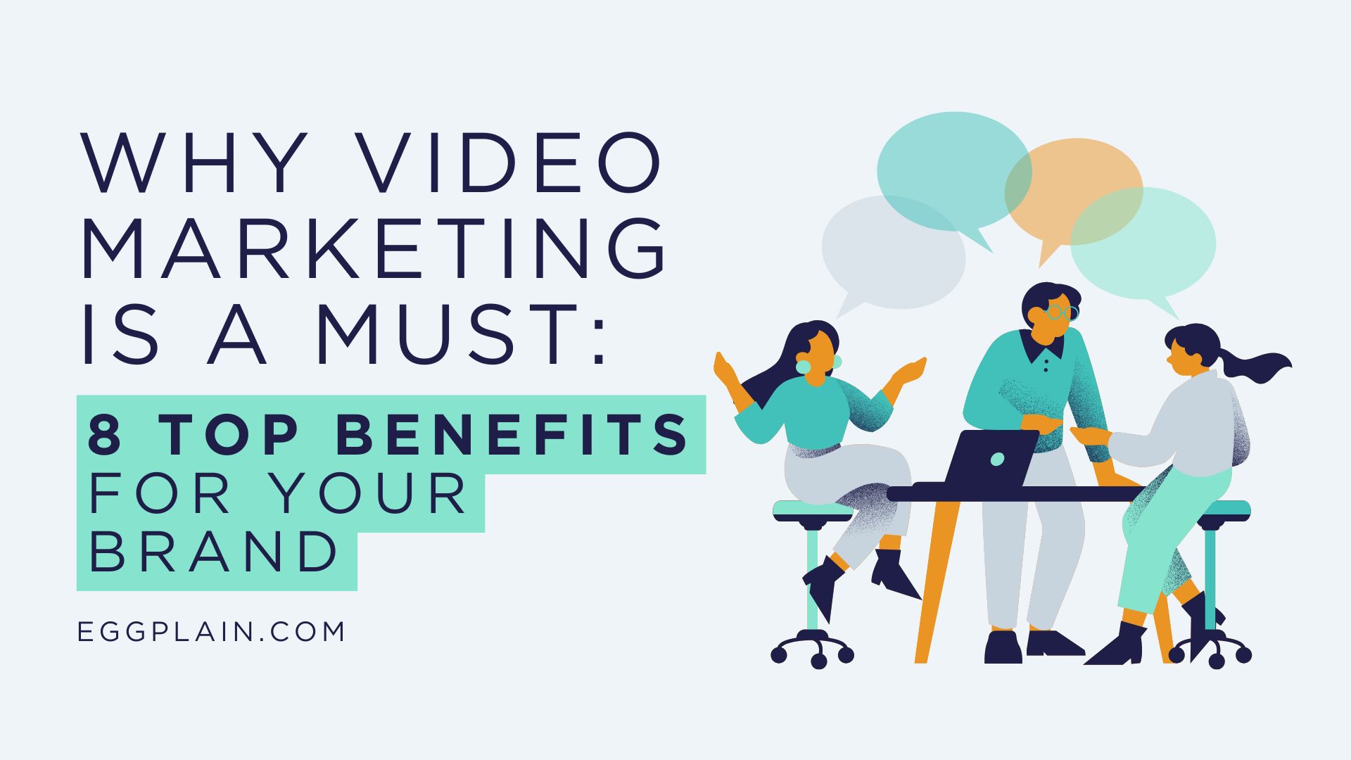 poster for benefits of video marketing article