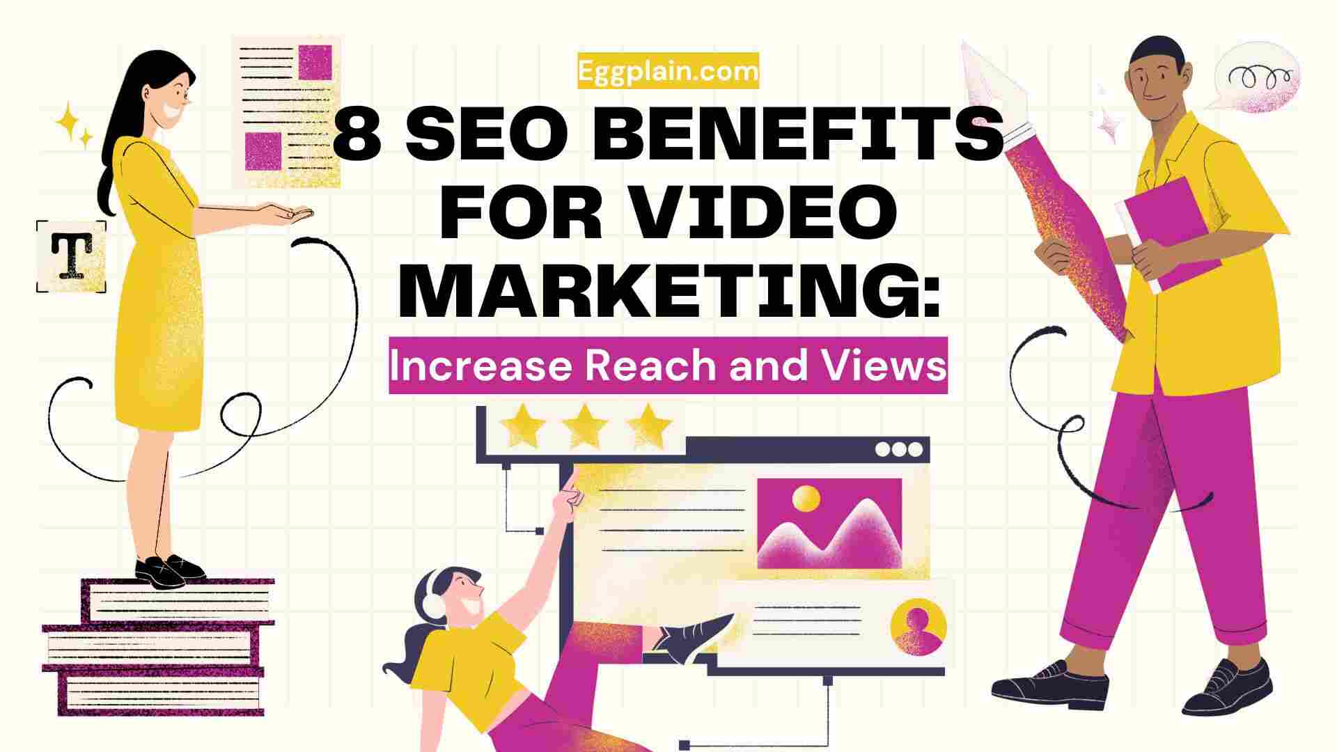 Benefits of SEO for video marketing illustration